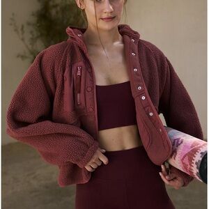 Free People Hit The Slopes Fleece Jacket
